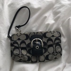Coach signature wristlet